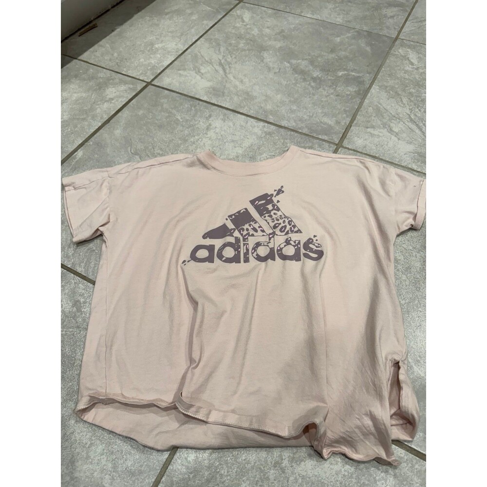 Adidas Women’s T-Shirt Light Beige/Pinkish Size Medium